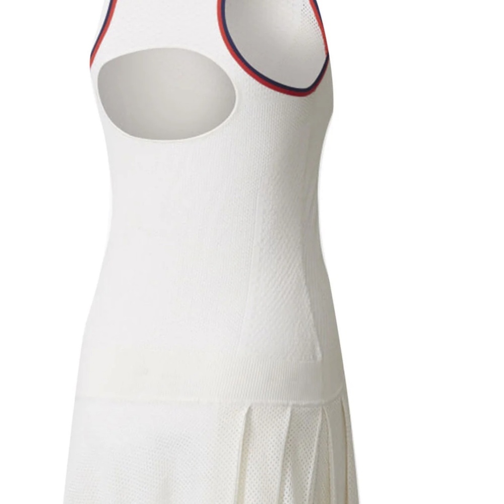 adidas Women's X Pharrell Williams NY Stripe Limited Edition Tennis Dress UPF 50 - Picture 4 of 7